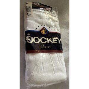 Jockey Classic Size 38 1997 Combed Cotton Y-Front 3-Pack White Men's Briefs